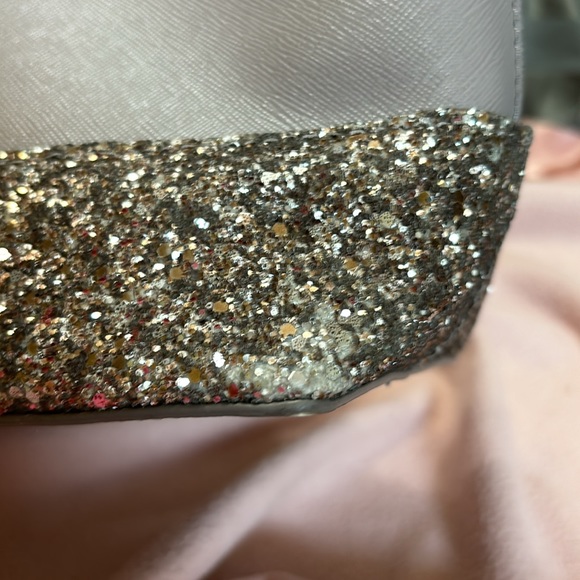 Kate Spade Ina Greta Court Cityscape Satchel Crossbody in Grey/ Glitter - Picture 9 of 11